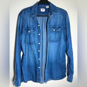 Levi blue denim shirt